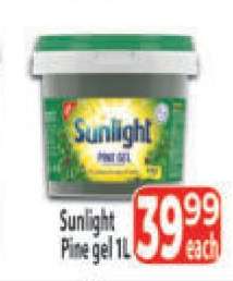 SUNLIGHT PINE GEL 1ℓ