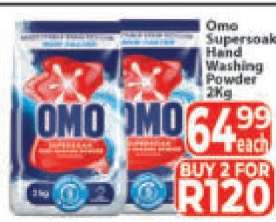 Omo Supersoak Hand Washing Powder 2Kg