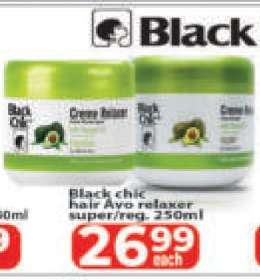 Black chic hair Avo relaxer super/reg. 250ml