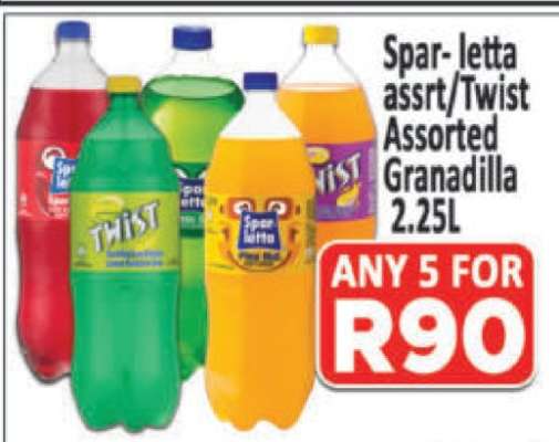 Spar-letta assrt/Twist Assorted Granadilla 2.25L