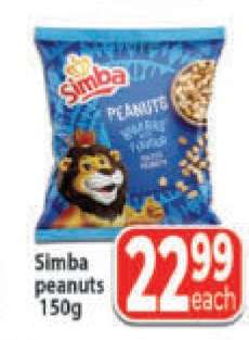 Simba peanuts 150g