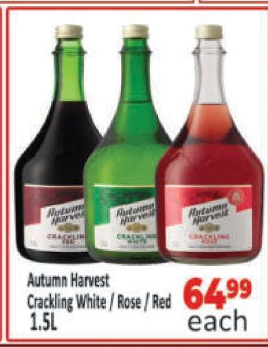 Autumn Harvest Crackling White / Rose / Red