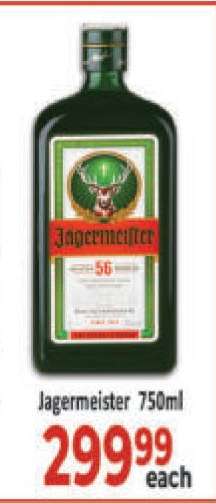 Jagermeister 750ml