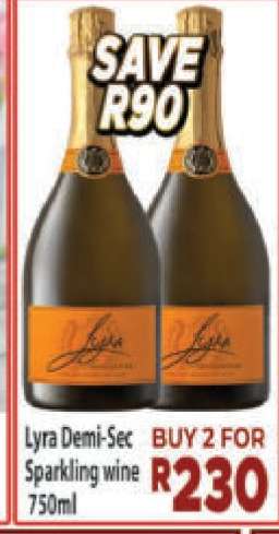 Lyra Demi-Sec Sparkling Wine 750ml