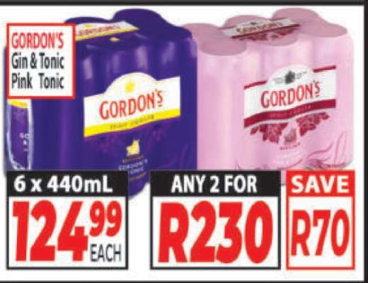 Gordon's Gin & Tonic/Pink Tonic