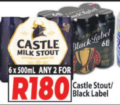 Castle Stout/Black Label