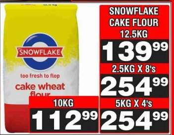 SNOWFLAKE Cake Flour 12.5kg