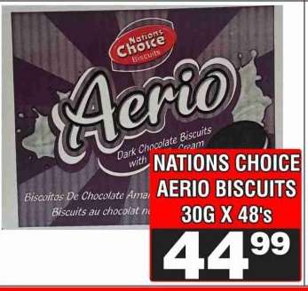 NATIONS CHOICE AERIO BISCUITS 30G X 48's
