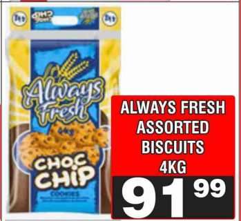 ALWAYS FRESH ASSORTED BISCUITS 4KG
