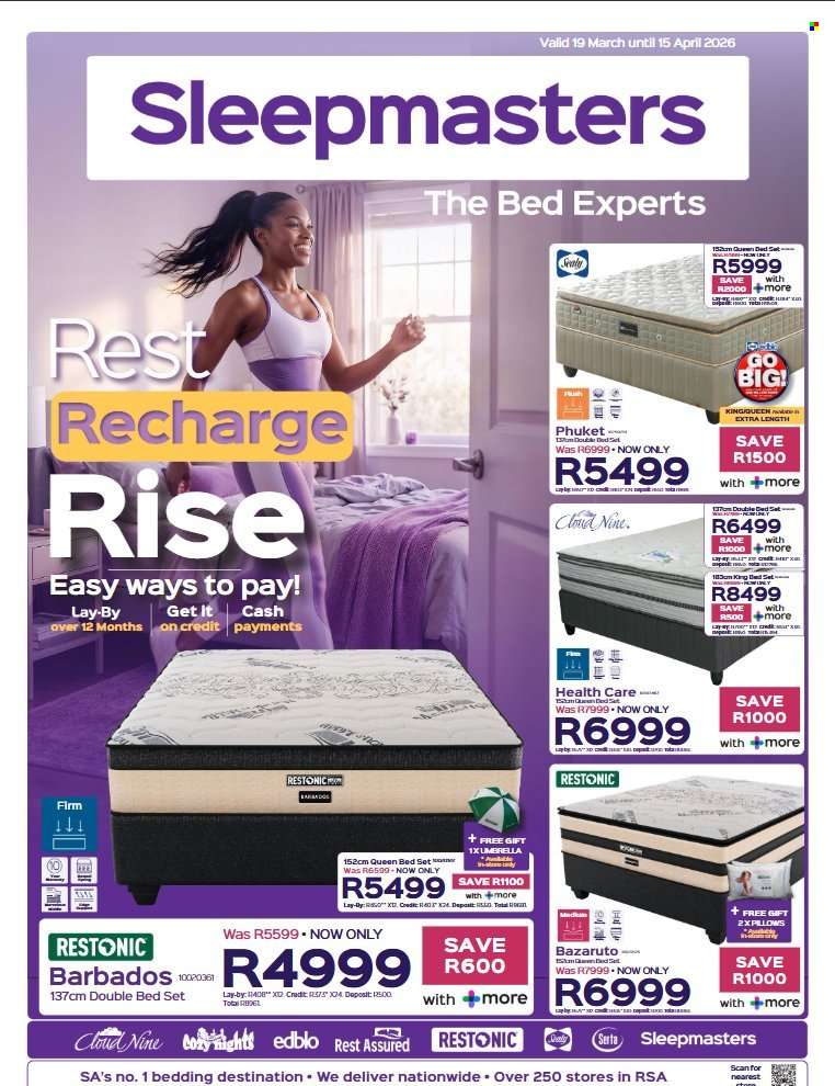 Sleepmasters catalogue  - 19/03/2026 - 15/04/2026.
