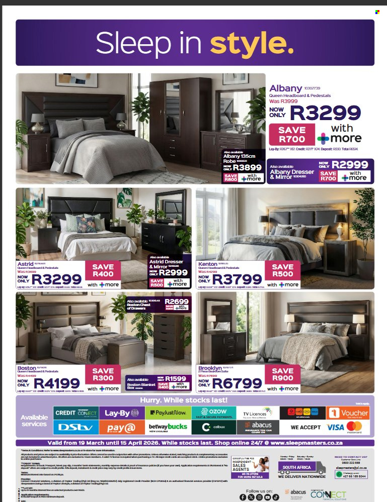 Sleepmasters specials - 19/03/2026 - 15/04/2026. Page 12