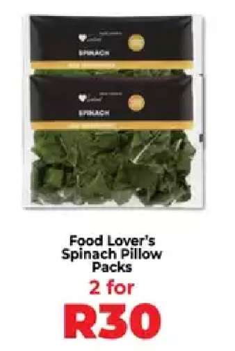 Food Lover's Spinach Pillow Packs
