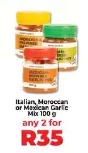 Italian, Moroccan or Mexican Garlic Mix 100 g