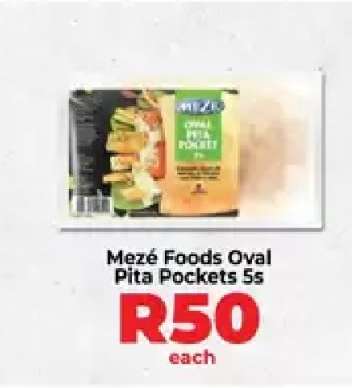Mezé Foods Oval Pita Pockets 5s
