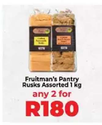 Fruitman’s Pantry Rusks Assorted 1 kg