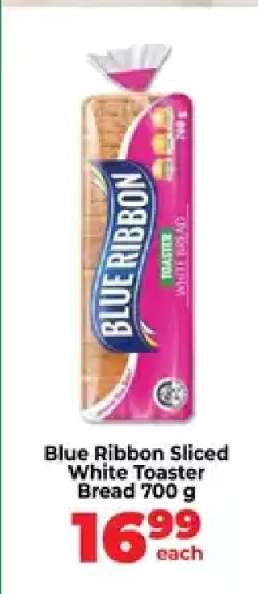 Blue Ribbon Sliced White Toaster Bread 700 g