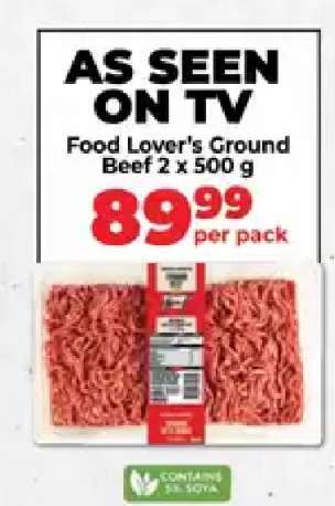 Food Lover’s Ground Beef 2 x 500 g
