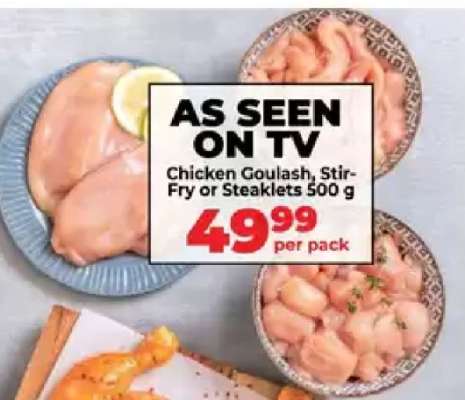 Chicken Goulash, Stir-Fry or Steaklets