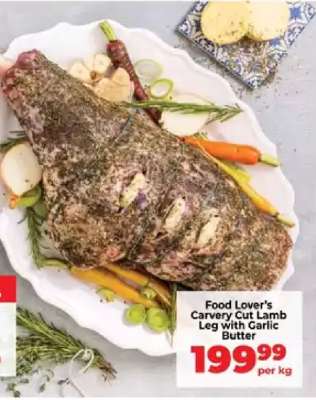 Food Lover's Carvery Cut Lamb Leg with Garlic Butter