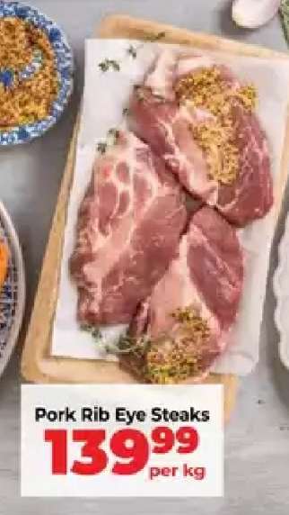 Pork Rib Eye Steaks
