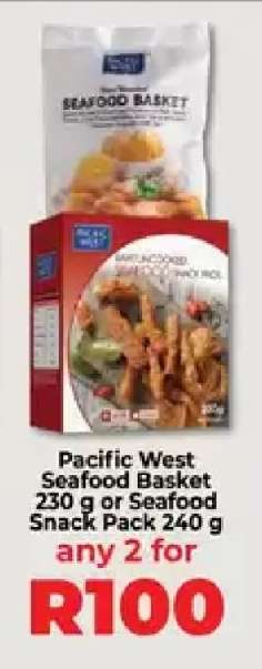 Pacific West Seafood Basket or Seafood Snack Pack