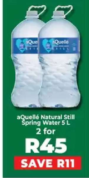aQuellé Natural Still Spring Water 5 L