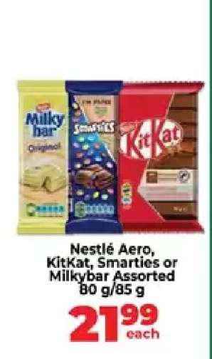 Nestlé Aero, KitKat, Smarties or Milkybar Assorted