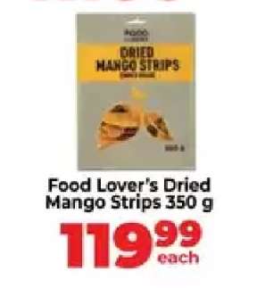 Food Lover's Dried Mango Strips 350 g
