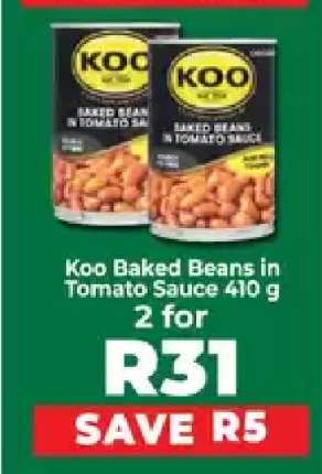 Koo Baked Beans In Tomato Sauce 410 g