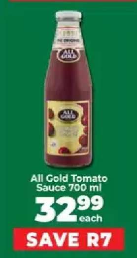 All Gold Tomato Sauce 700 ml