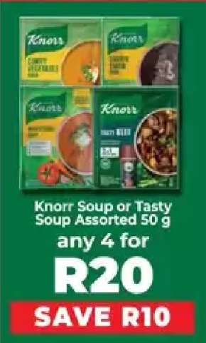 Knorr Soup or Tasty Soup Assorted 50 g