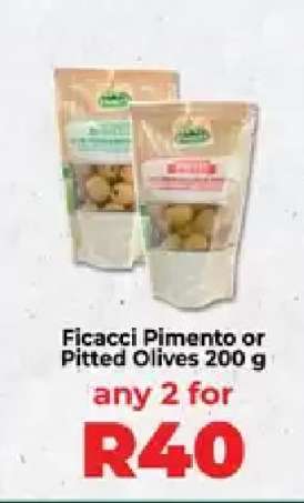 Ficacci Pimento or Pitted Olives