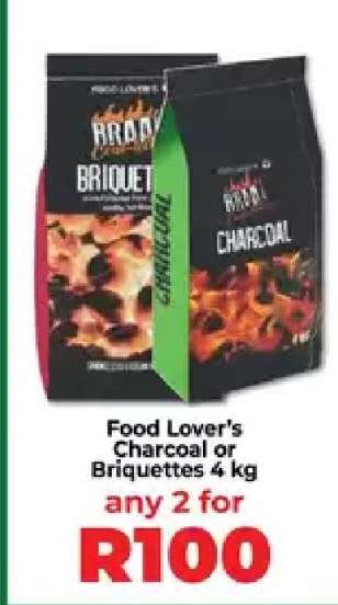 Food Lover’s Charcoal or Briquettes 4 kg