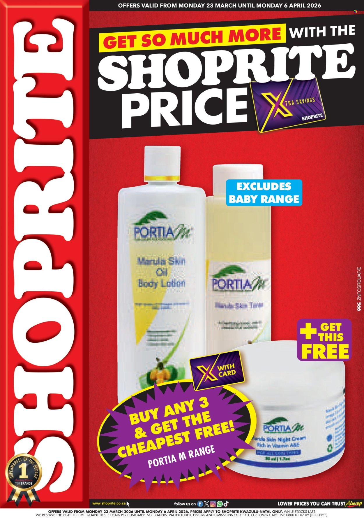Shoprite specials - 23/03/2026 - 06/04/2026. Page 1