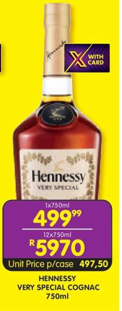 Hennessy Very Special Cognac 750ml