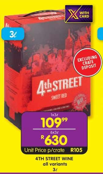 4TH STREET WINE all variants 3ℓ
