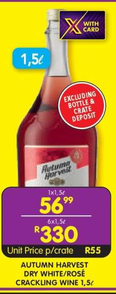 AUTUMN HARVEST DRY WHITE/ROSÉ CRACKLING WINE 1,5ℓ