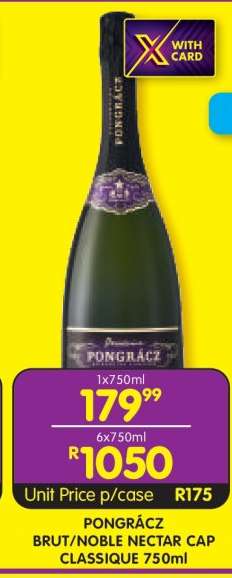 PONGRÁCZ BRUT/NOBLE NECTAR CAP CLASSIQUE 750ml