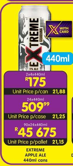 EXTREME APPLE ALE 440ml cans