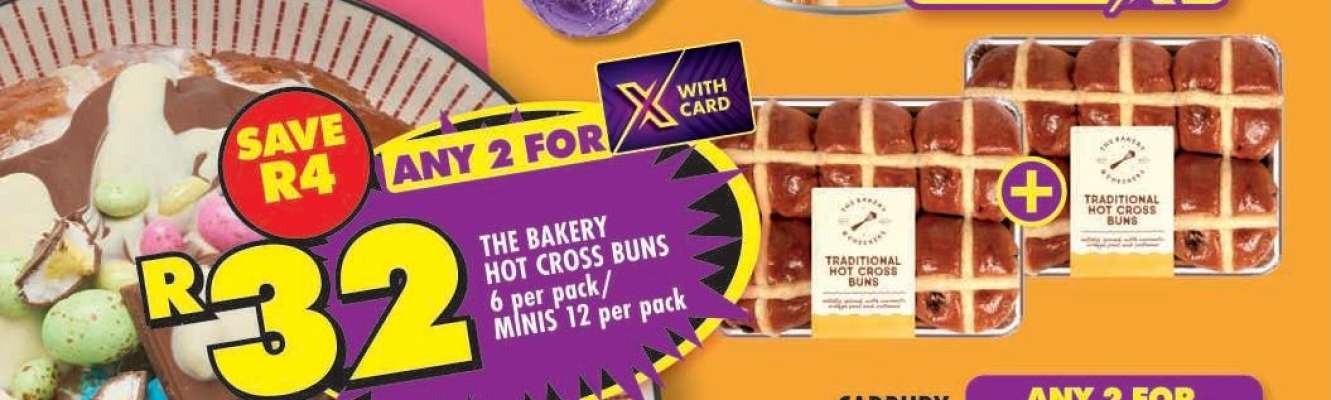 THE BAKERY HOT CROSS BUNS