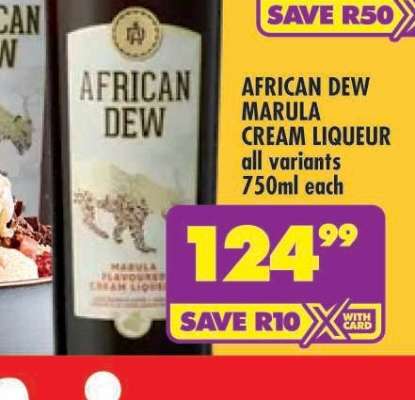 AFRICAN DEW MARULA CREAM LIQUEUR