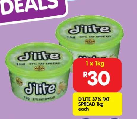 D'LITE 37% FAT SPREAD 1kg
