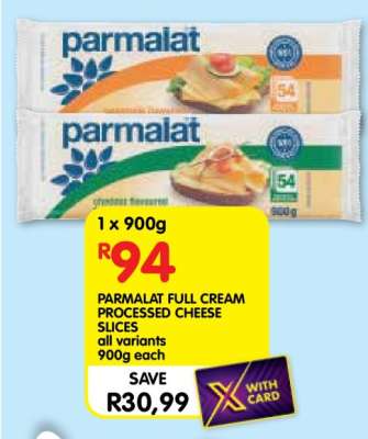 PARMALAT Full Cream Processed Cheese Slices