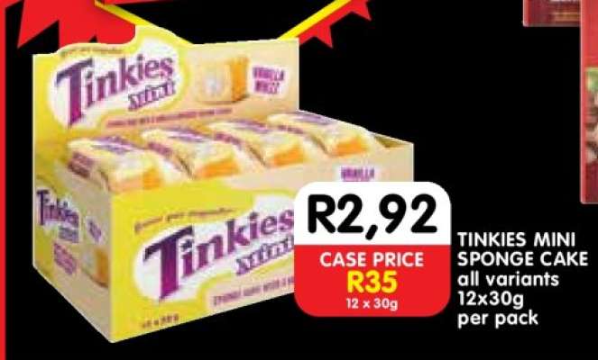 TINKIES MINI SPONGE CAKE
