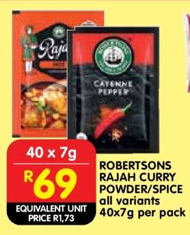 ROBERTSONS RAJAH CURRY POWDER/SPICE