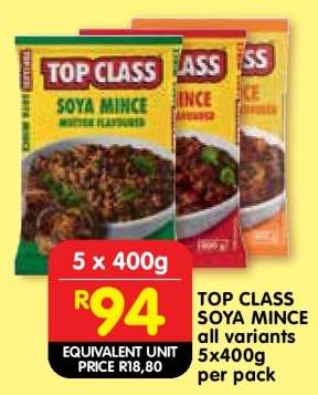 TOP CLASS SOYA MINCE all variants