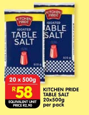 KITCHEN PRIDE TABLE SALT