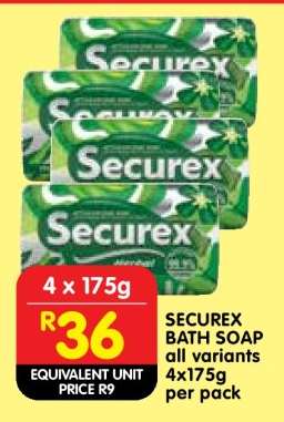 SECUREX BATH SOAP