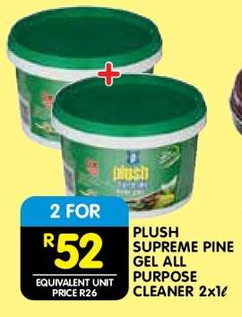 PLUSH SUPREME PINE GEL ALL PURPOSE CLEANER 2x1ℓ