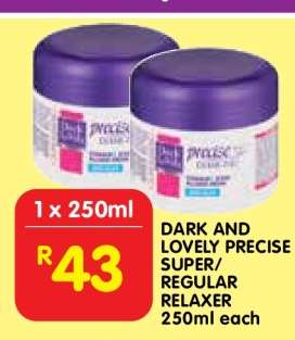 DARK AND LOVELY PRECISE SUPER/REGULAR RELAXER 250ml